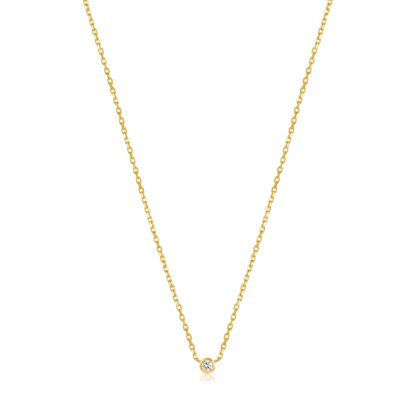 Ania Haie 14kt Gold Single Natural Diamond Necklace