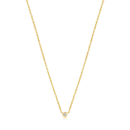 Ania Haie 14kt Gold Single Natural Diamond Necklace