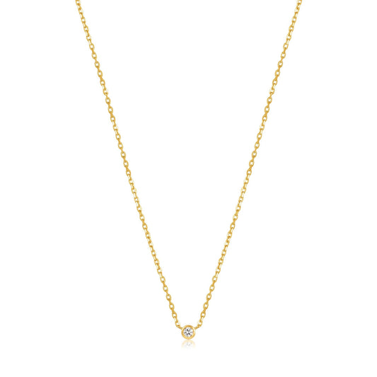 Ania Haie 14kt Gold Single Natural Diamond Necklace