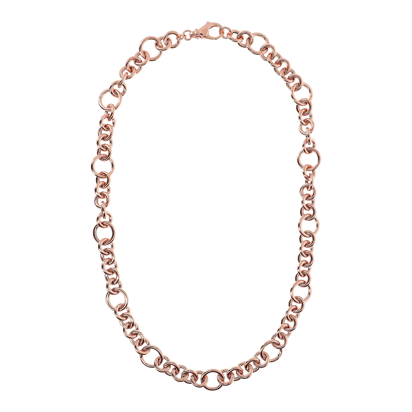 Bronzallure Necklace with Chain and Rings