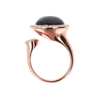 Bronzallure Open Ring with Gemstones