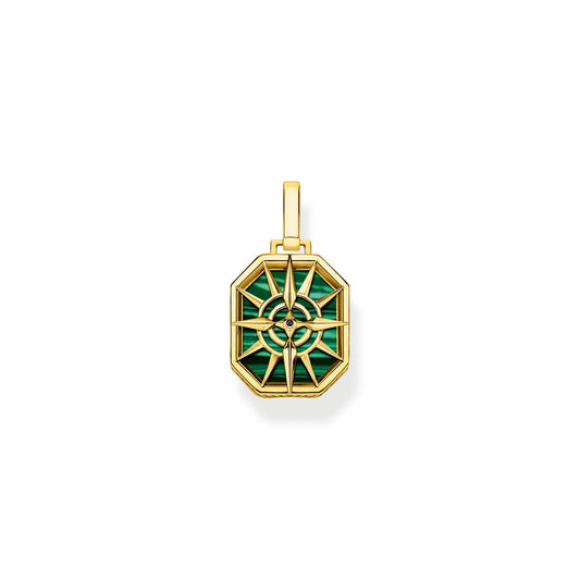 THOMAS SABO Pendant compass star green