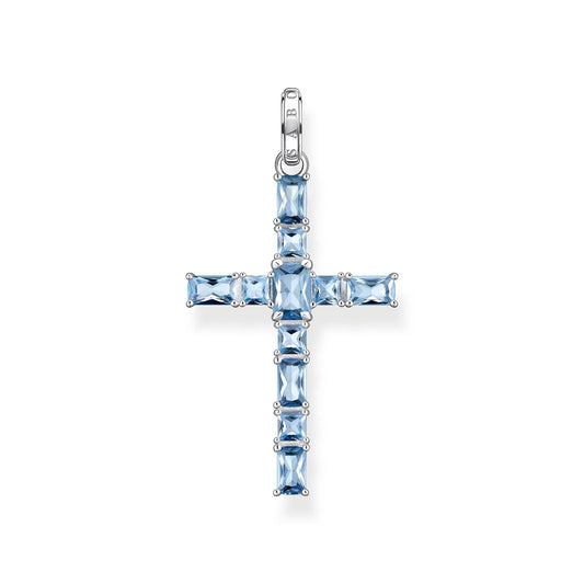 THOMAS SABO Heritage Aqua Cross Pendant