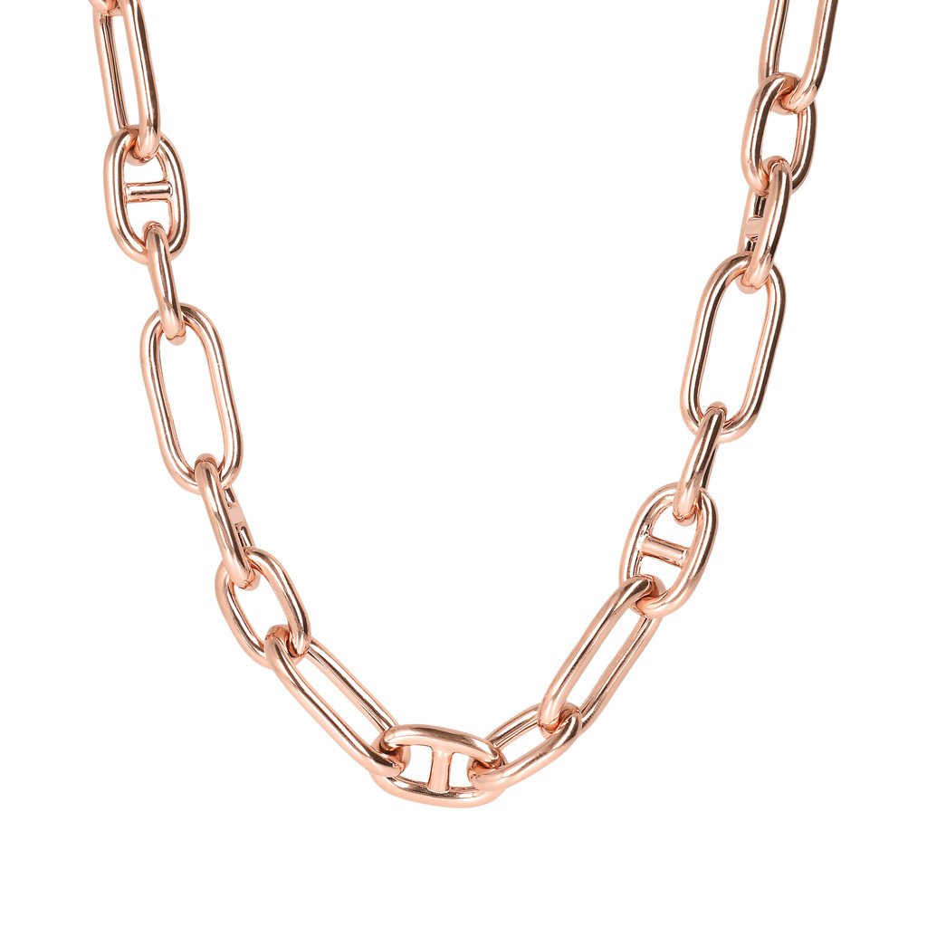 Bronzallure Oval Chain Necklace