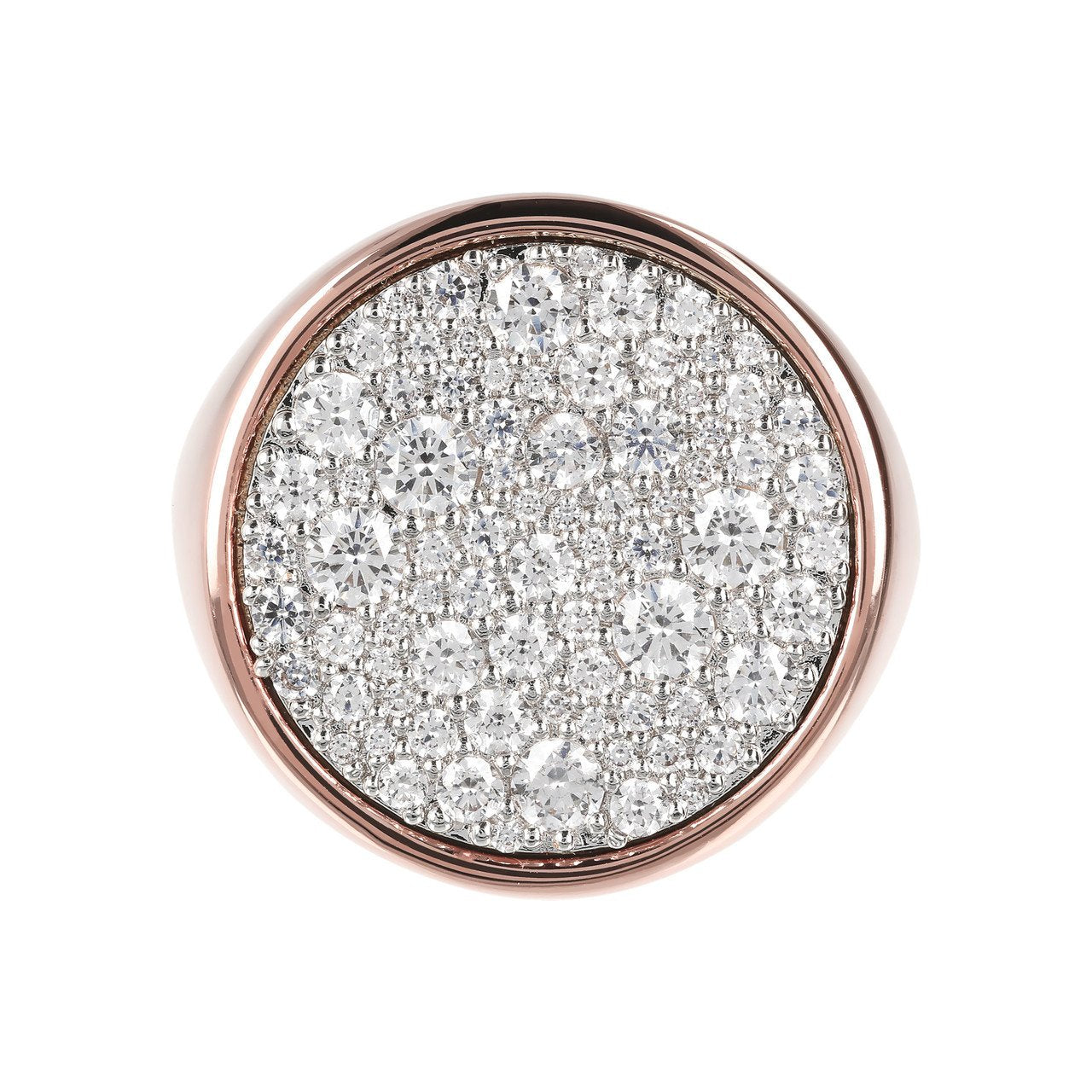 Bronzallure Pave Signet Ring