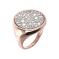 Bronzallure Pave Signet Ring