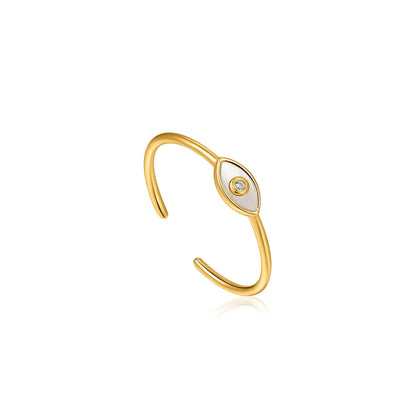 Ania Haie Evil Eye Gold Adjustable Ring