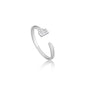 Ania Haie Silver Key Adjustable Ring