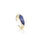 Ania Haie Gold Lapis Emblem Adjustable Ring