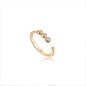 Ania Haie Gold Orb Sparkle Adjustable Ring