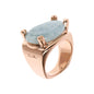 Bronzallure Romantic Milky Aquamarine Ring