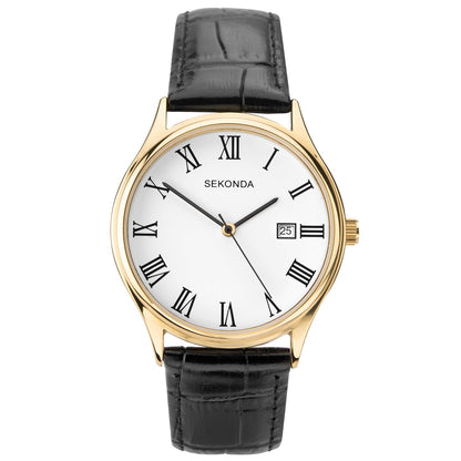 Sekonda Men's Classic Leather Strap Watch