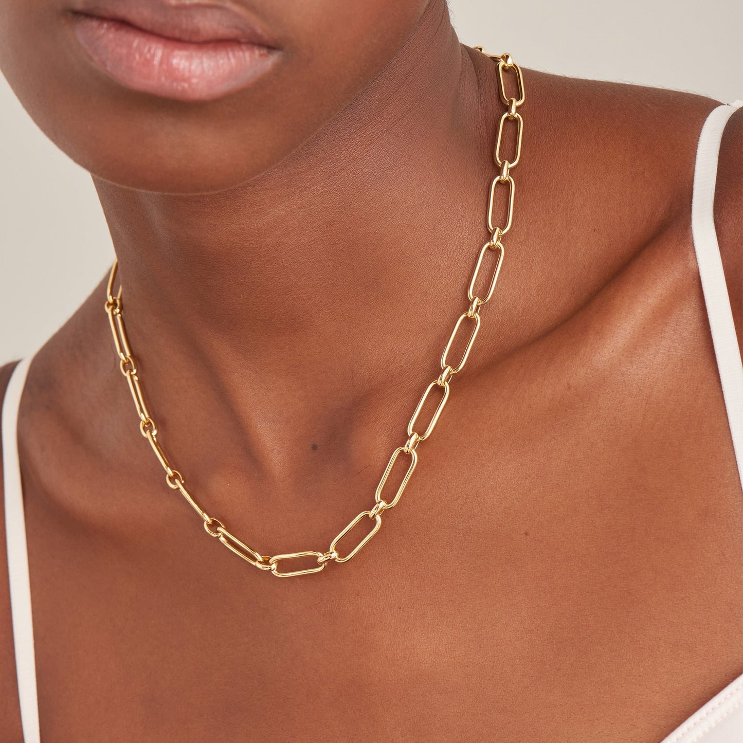 Ania Haie Gold Cable Connect Chunky Chain Necklace