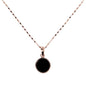 Bronzallure Small Disc Pendant Necklace