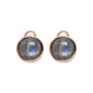 Bronzallure Stud Earrings with Natural Gems