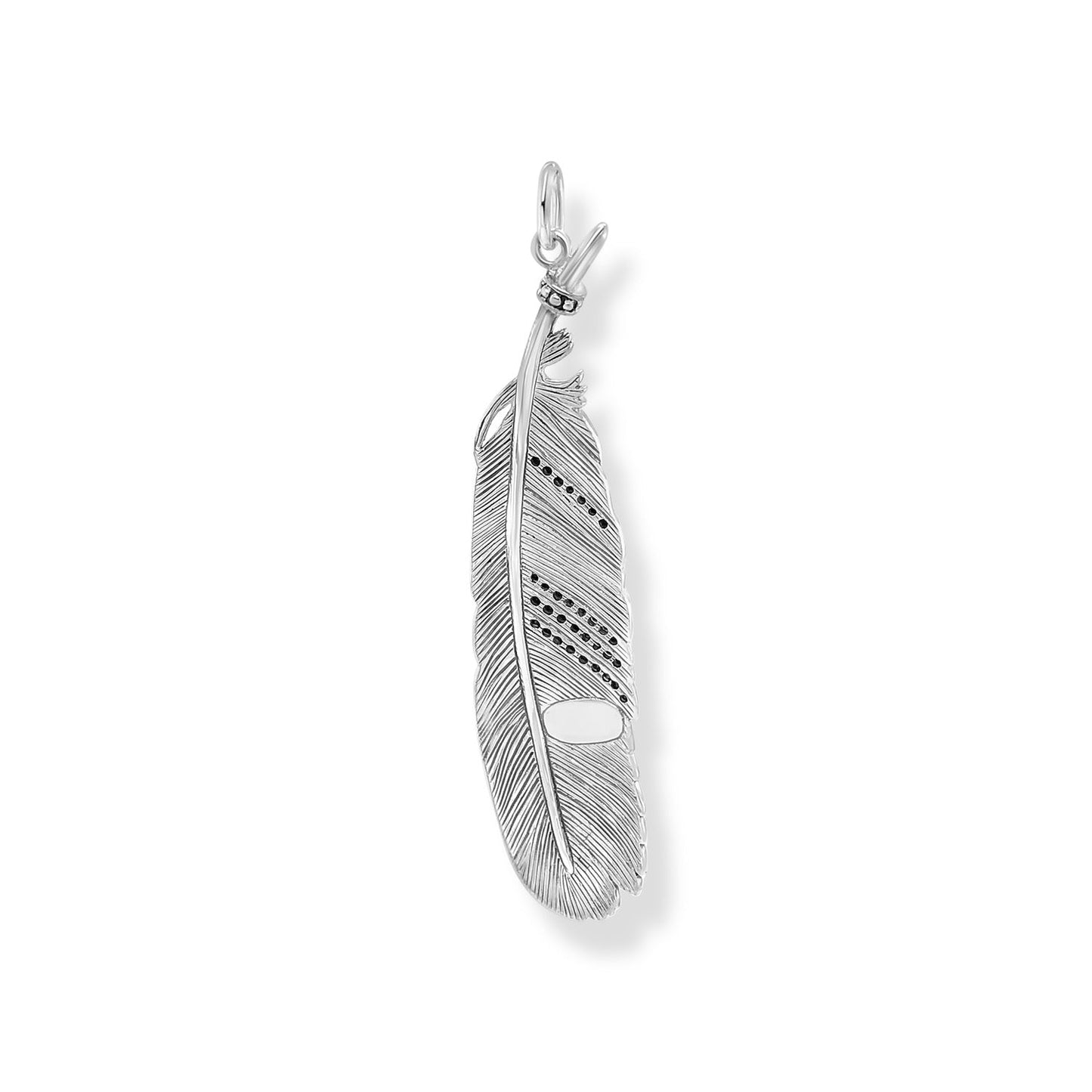 Thomas Sabo Charm Pendant Raven Feather Black