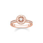 THOMAS SABO Sparkling Circles Round Rose Gold Ring