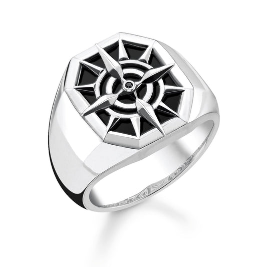 Thomas Sabo Ring Compass Black