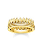 Thomas Sabo Ring Leaves Crown Gold