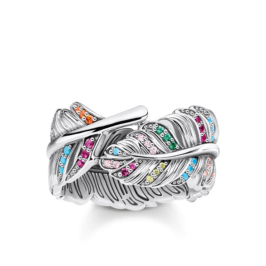 Thomas Sabo Ring Feather Silver