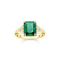 THOMAS SABO Heritage Green Cocktail Gold Ring