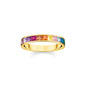 THOMAS SABO Ring colourful stones gold