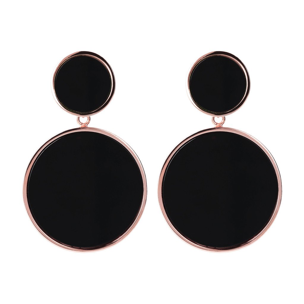 Bronzallure Two Discs Dangle Earrings