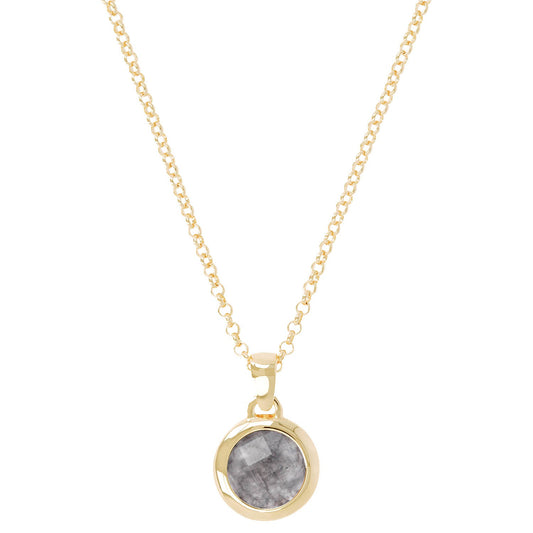 Bronzallure Golden Natural Stone Necklace