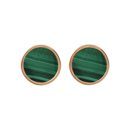 Bronzallure Gemstone Button Stud Earrings