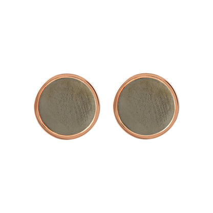 Bronzallure Gemstone Button Stud Earrings