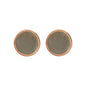 Bronzallure Gemstone Button Stud Earrings