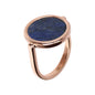 Bronzallure Rose Gold Natural Stone Disc Ring