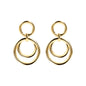 Bronzallure Golden Rose Multi Circle Drop Earrings