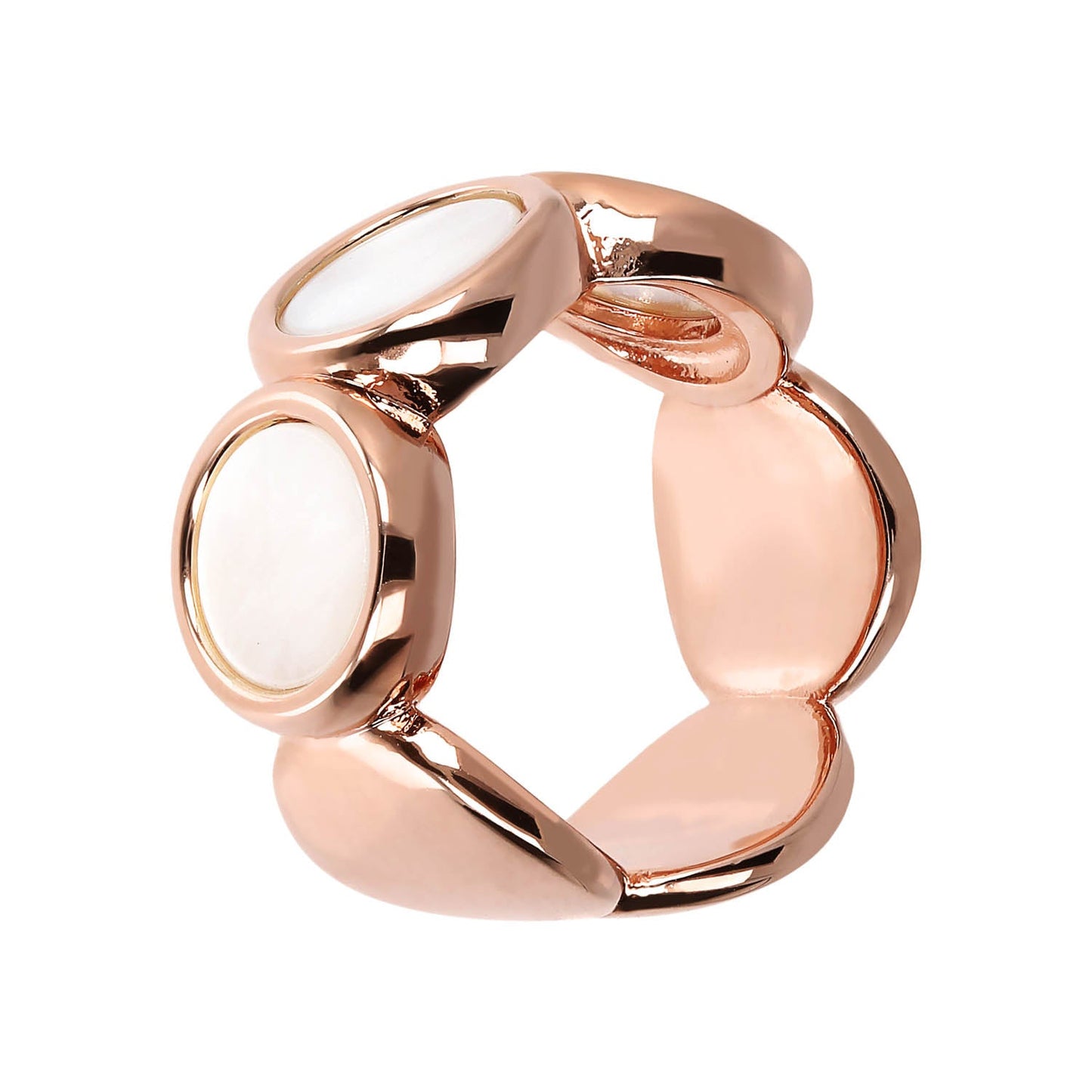 Bronzallure Natural Stone Discs Ring