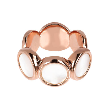 Bronzallure Natural Stone Discs Ring