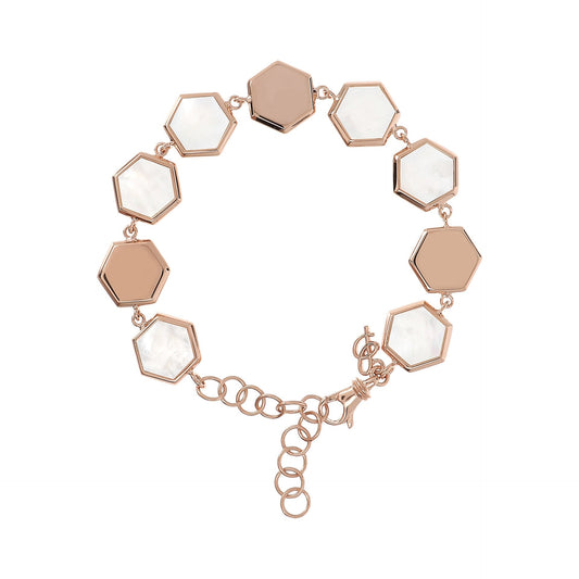 Bronzallure Multi Hexagonal Bracelet