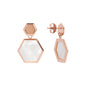 Bronzallure Hexagonal Dangle Earrings