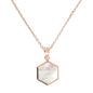 Bronzallure Small Hexagon Pendant Necklace