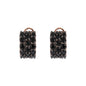 Bronzallure Cubic Zirconia Three Band Earrings