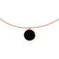 Bronzallure Alba Flat Stone Choker Necklace