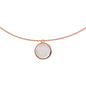 Bronzallure Alba Flat Stone Choker Necklace