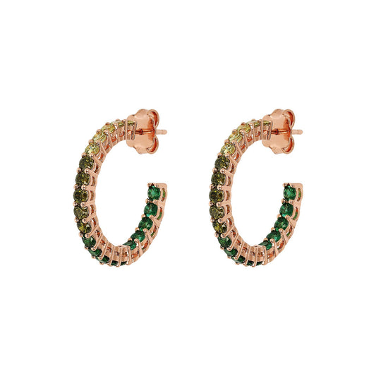 Bronzallure Miss Cubic Zirconia Hoop Studs