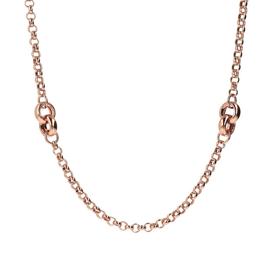 Bronzallure Purezza Long Rolo Link Necklace 91.4cm