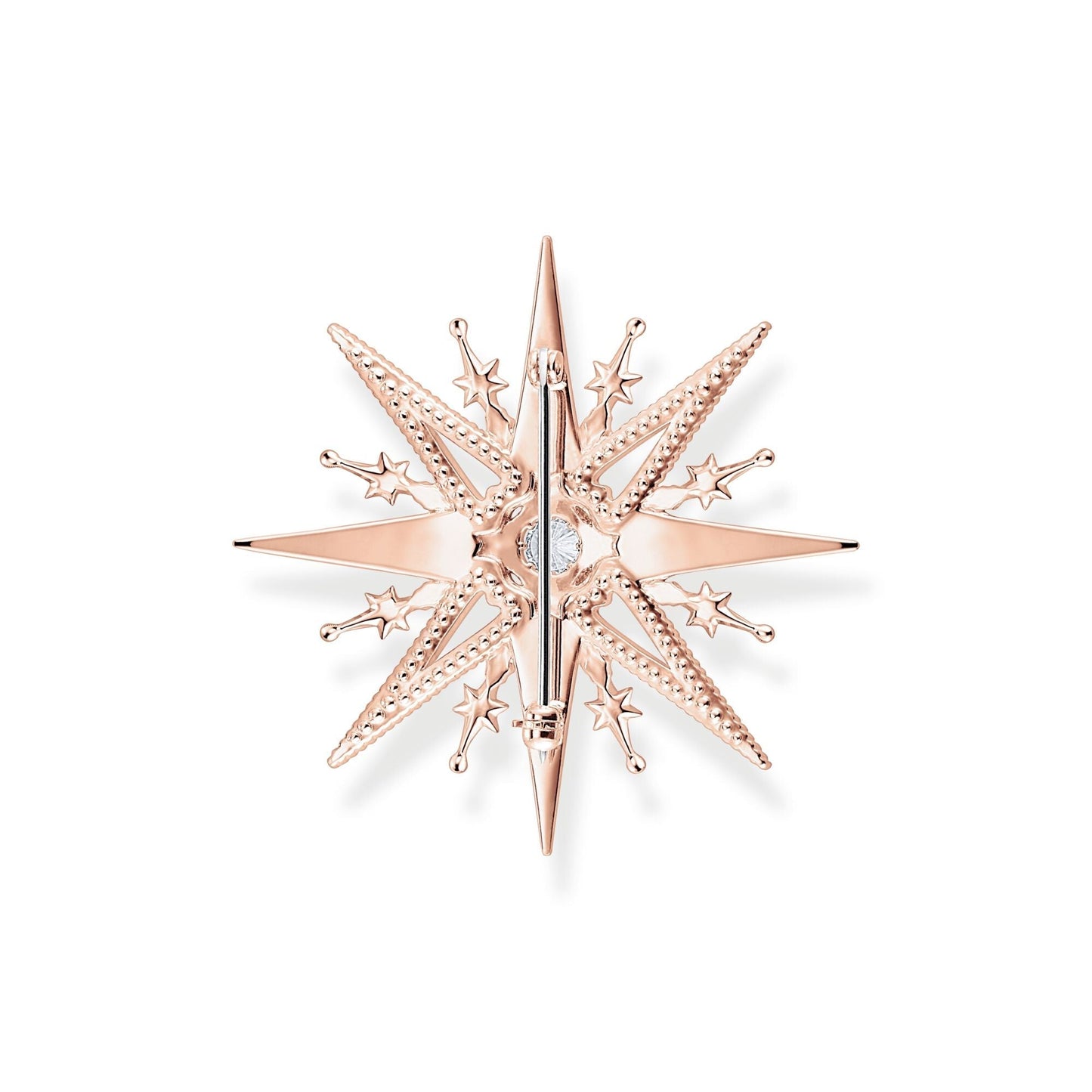 THOMAS SABO Brooch star with pink stones rose gold