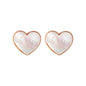 Bronzallure Natural Stone Heart Earrings