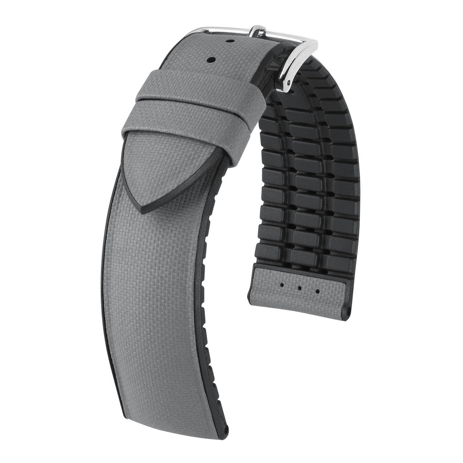 Hirsch Arne Grey Sailcloth Watch Band