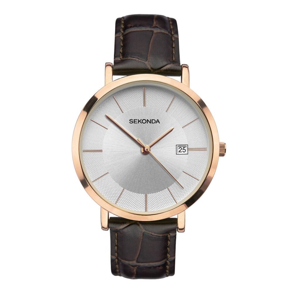 Sekonda Men's Classic Leather Strap Watch