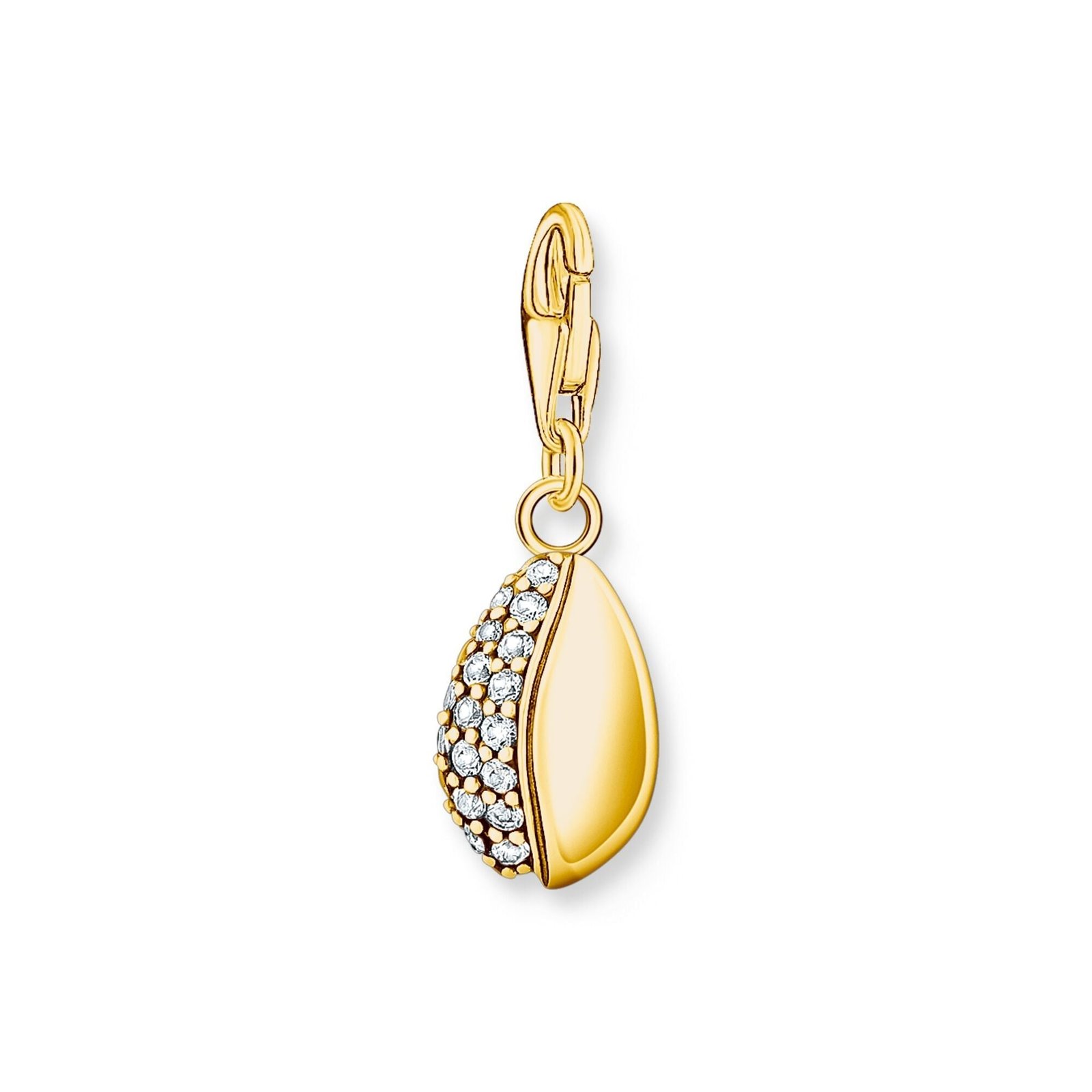 Thomas Sabo Charm pendant shell with white stones gold - Image 3