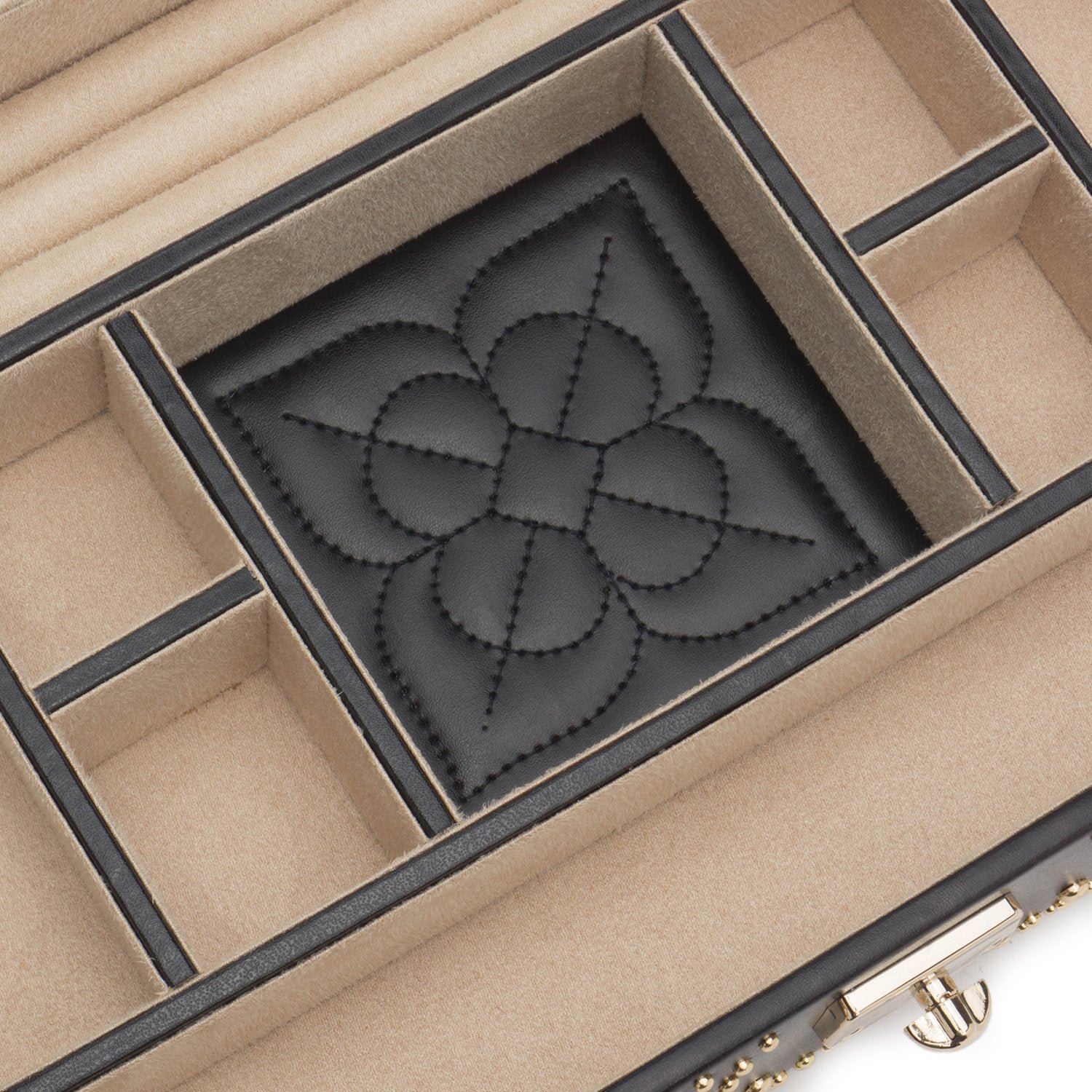 Wolf Marrakesh Flat Jewellery Box Black - Image 5