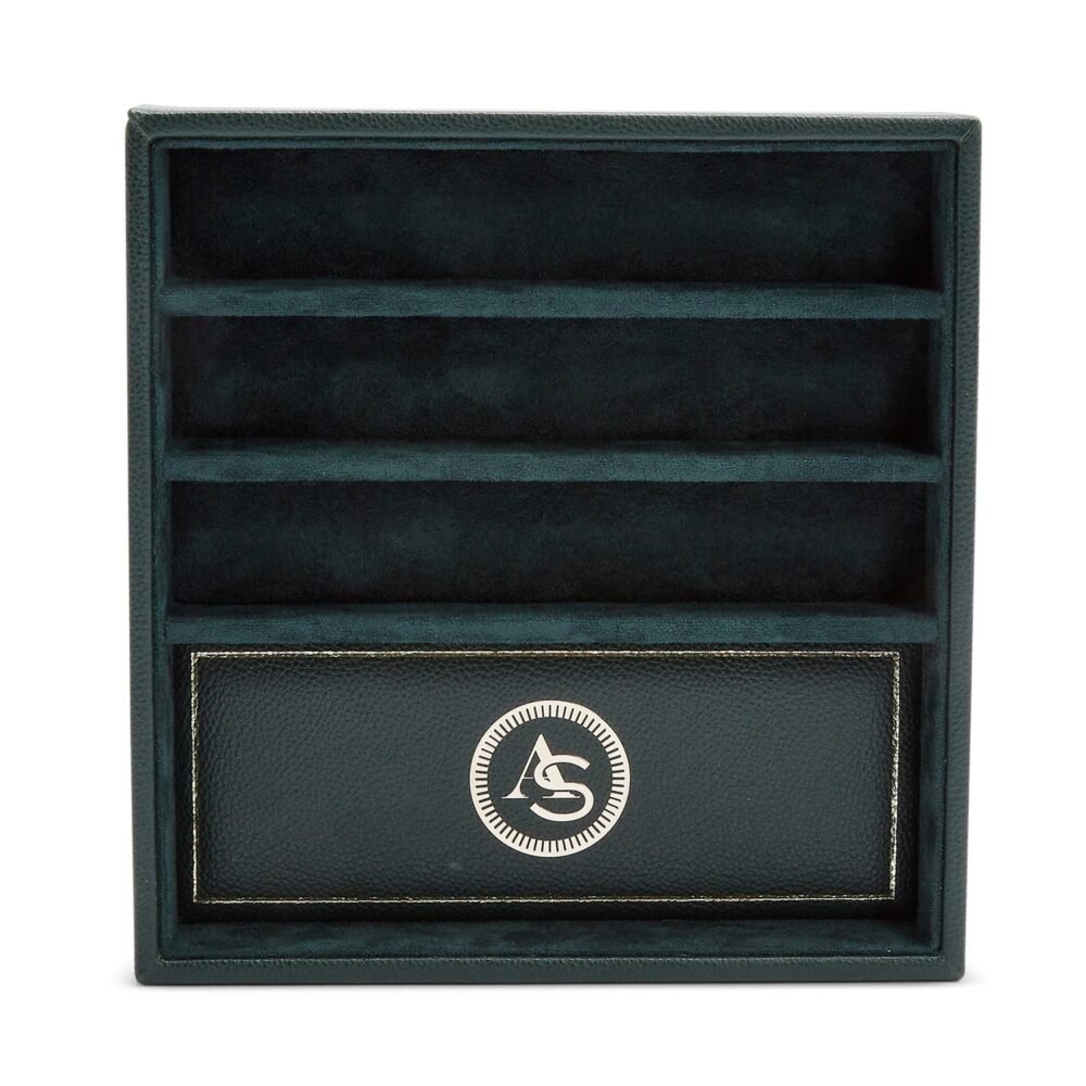 Wolf Analog Shift Watch Strap Valet Tray Green - Image 3